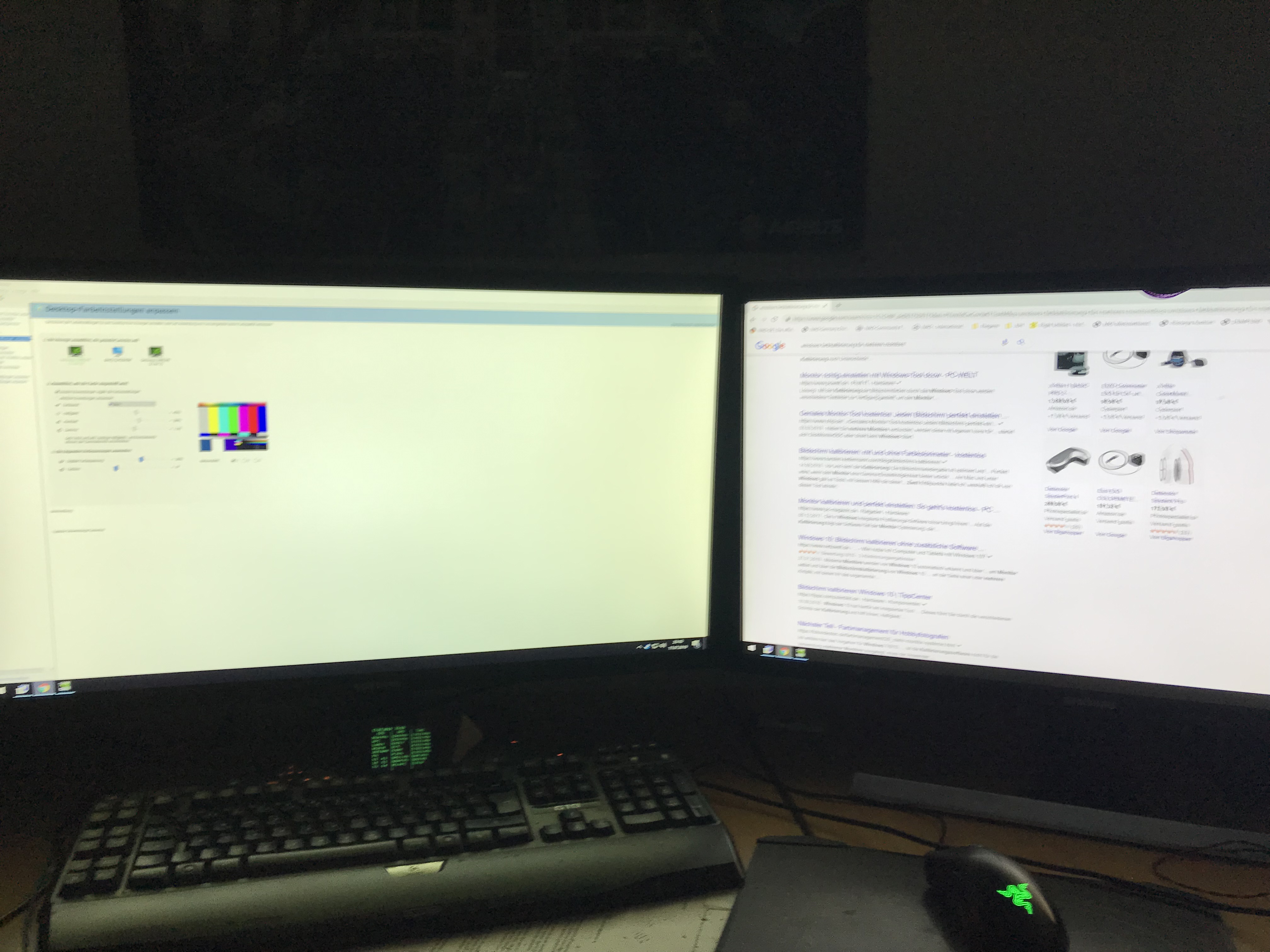 Windows 10 2 identische Monitore, unterschiedliche farben? (Computer ...