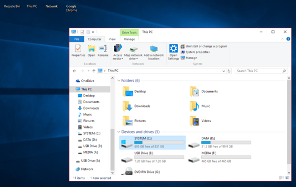 Vergleich mit dem Explorer Fenster - (Windows, Windows 10, Desktop)