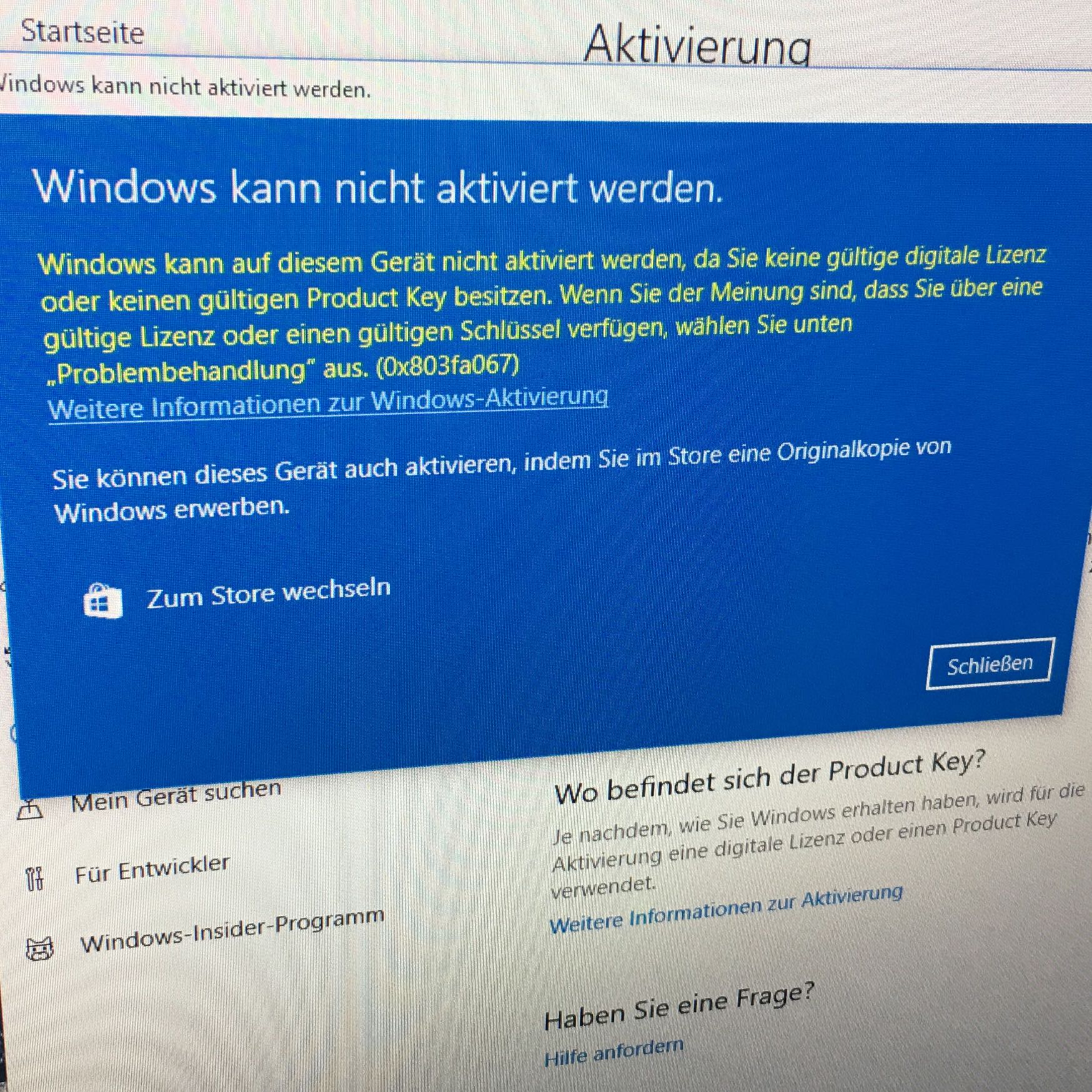 Windows 10 lässt sich nicht aktivieren, was tun? (Computer, PC, Technik)