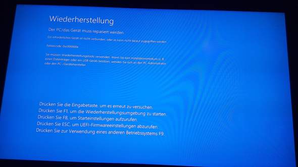 windows 10 ssd Festplatte startet nicht?
