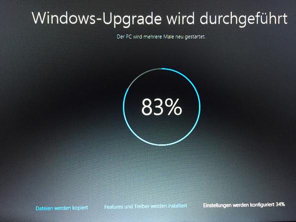 Bei diesem Stand geht nichts weiter - (Computer, Windows 10, Upgrade)