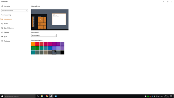 Farbpalette Volltonfarbe - (Windows, Windows 10, Farbe)