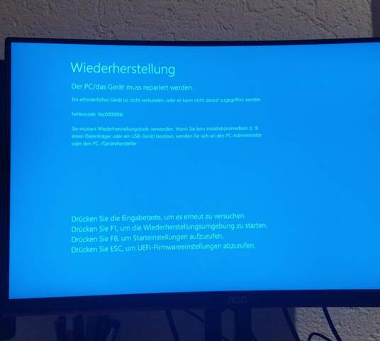 Windows 10 zurücksetzen geht nicht "wiederherstellungstool"?