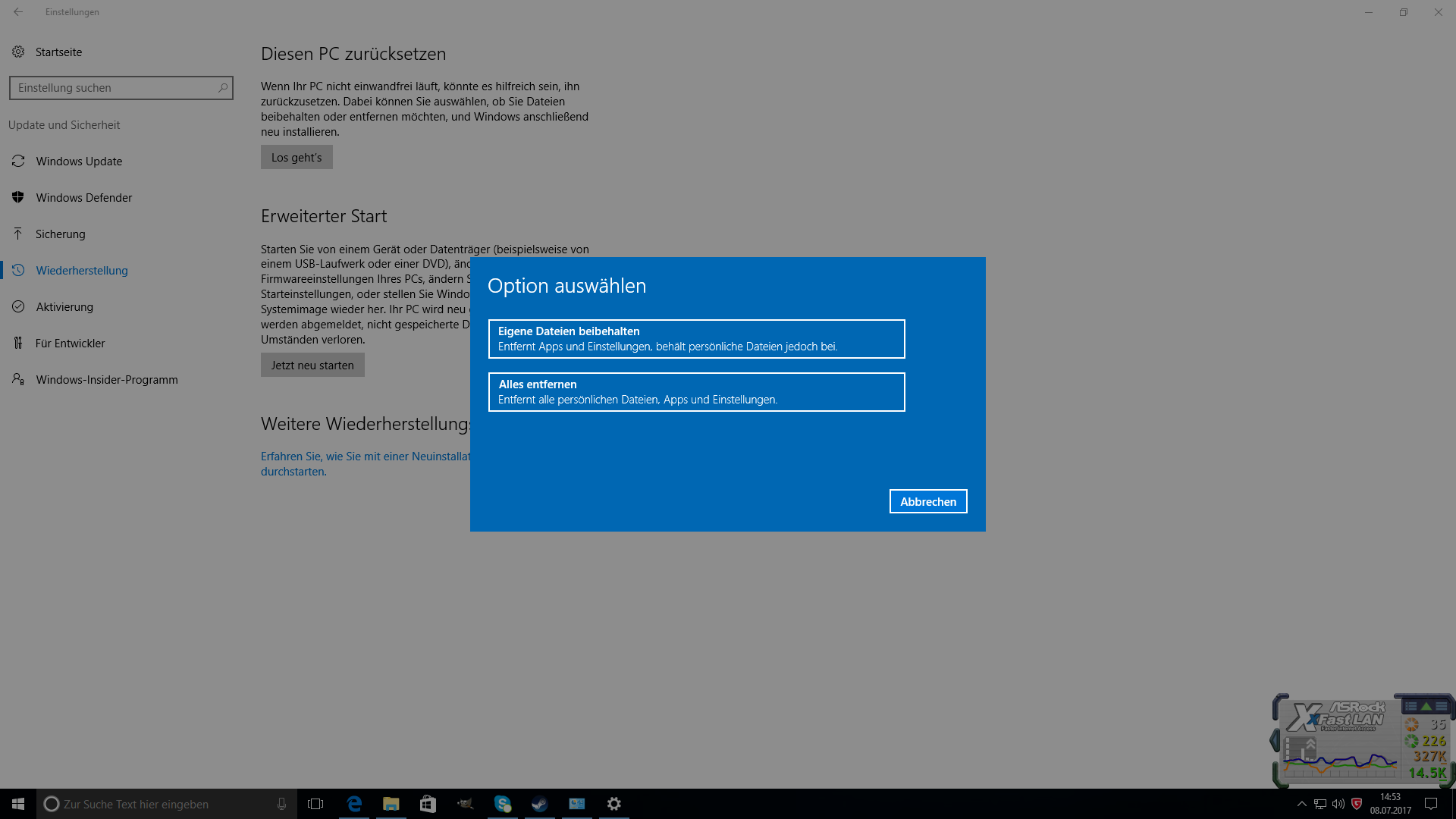 Windows 10 zurücksetzen ohne Datenverlust? (Computer, PC)