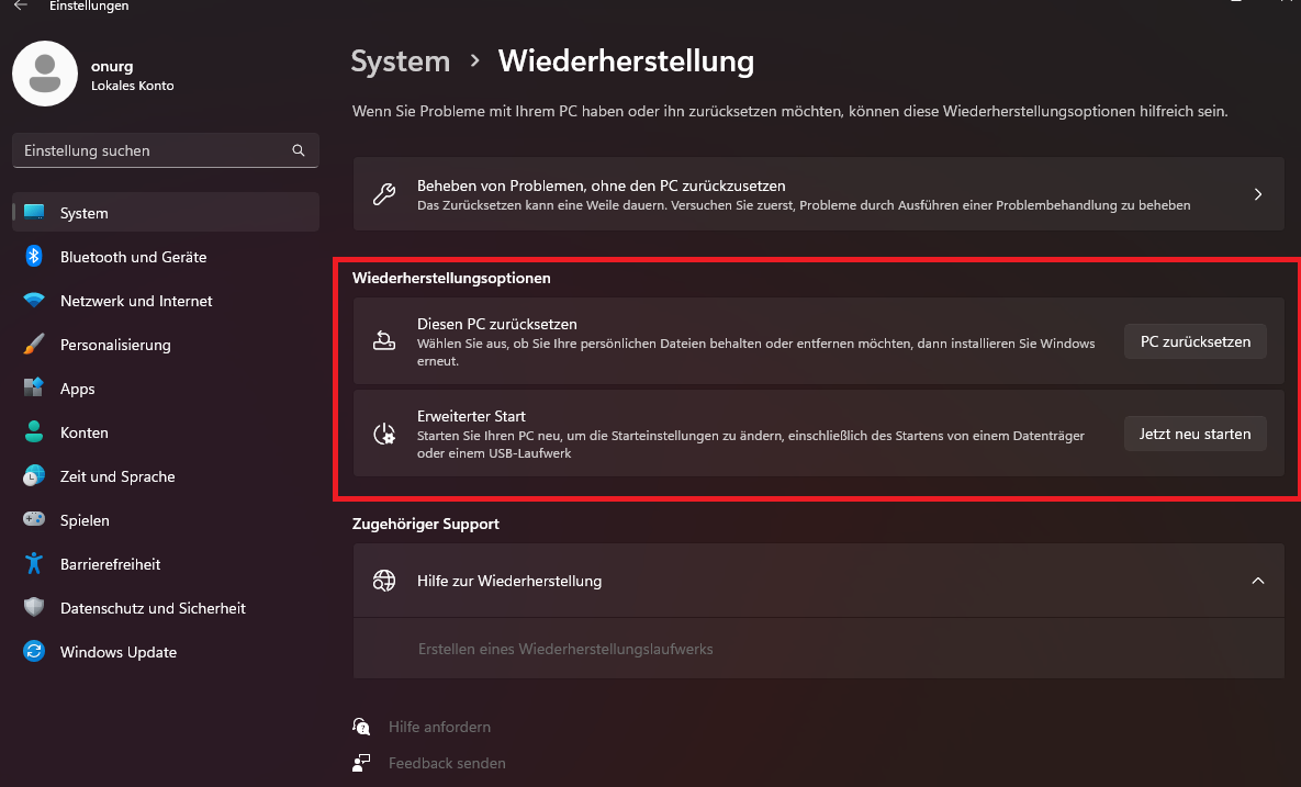kann man von windows 11 auf windows 10 zurück ohne datenverlust