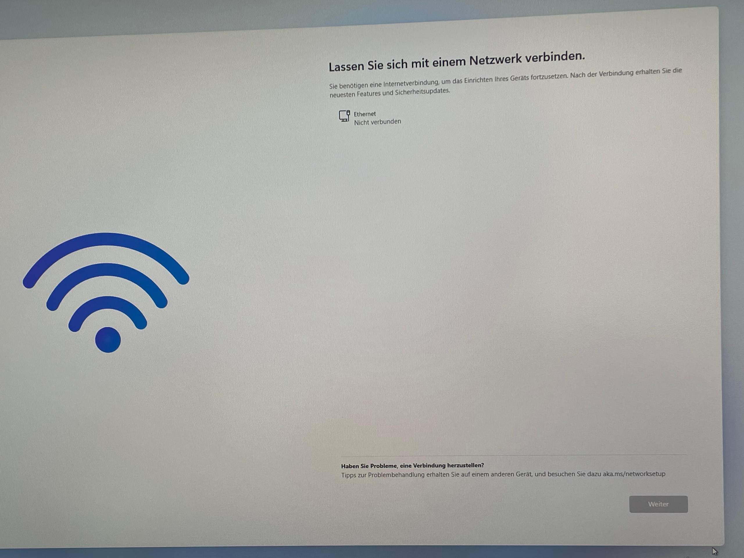 Windows 11 findet kein (WLAN, Netzwerk,