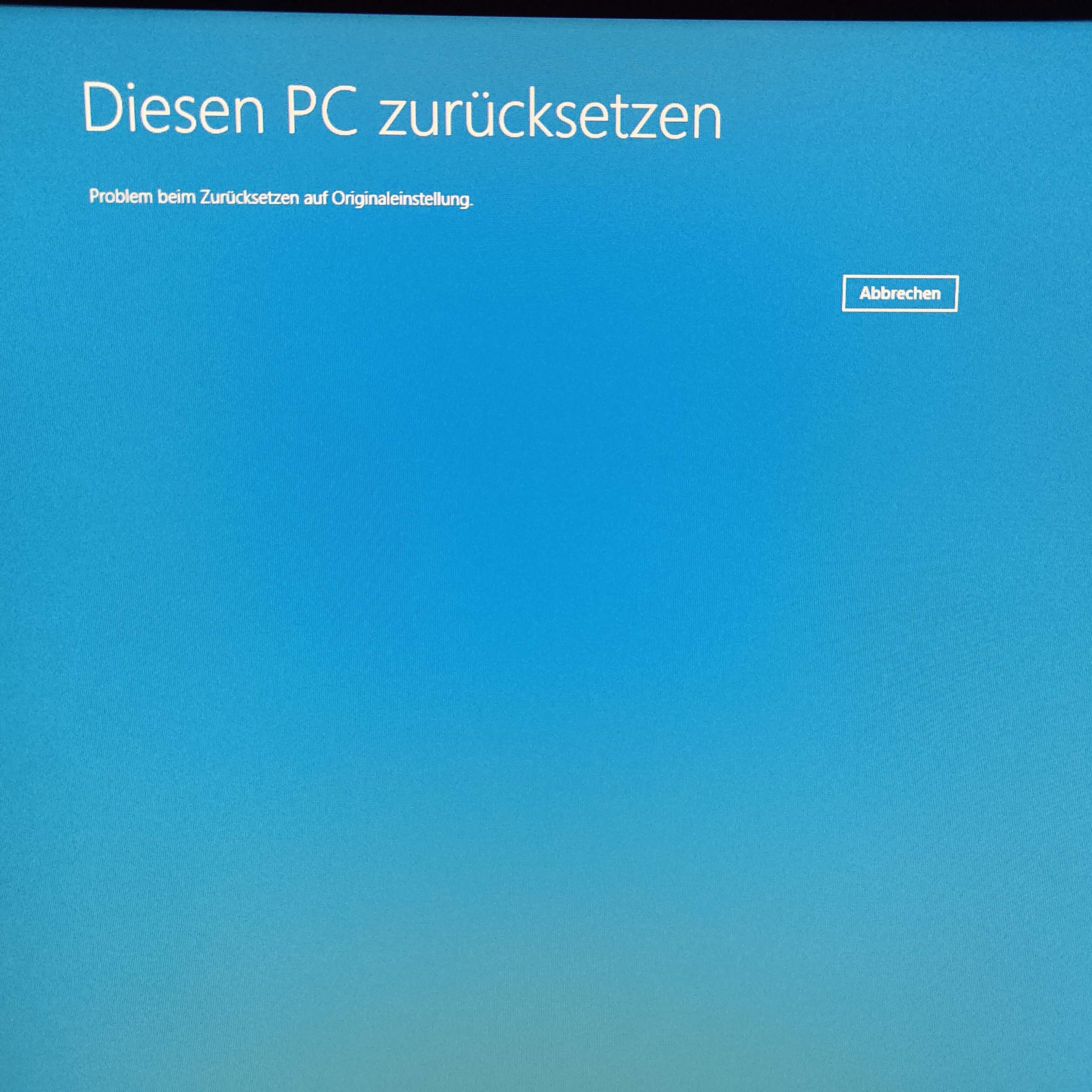 Pc Lasst Sich Nicht Zurucksetzen