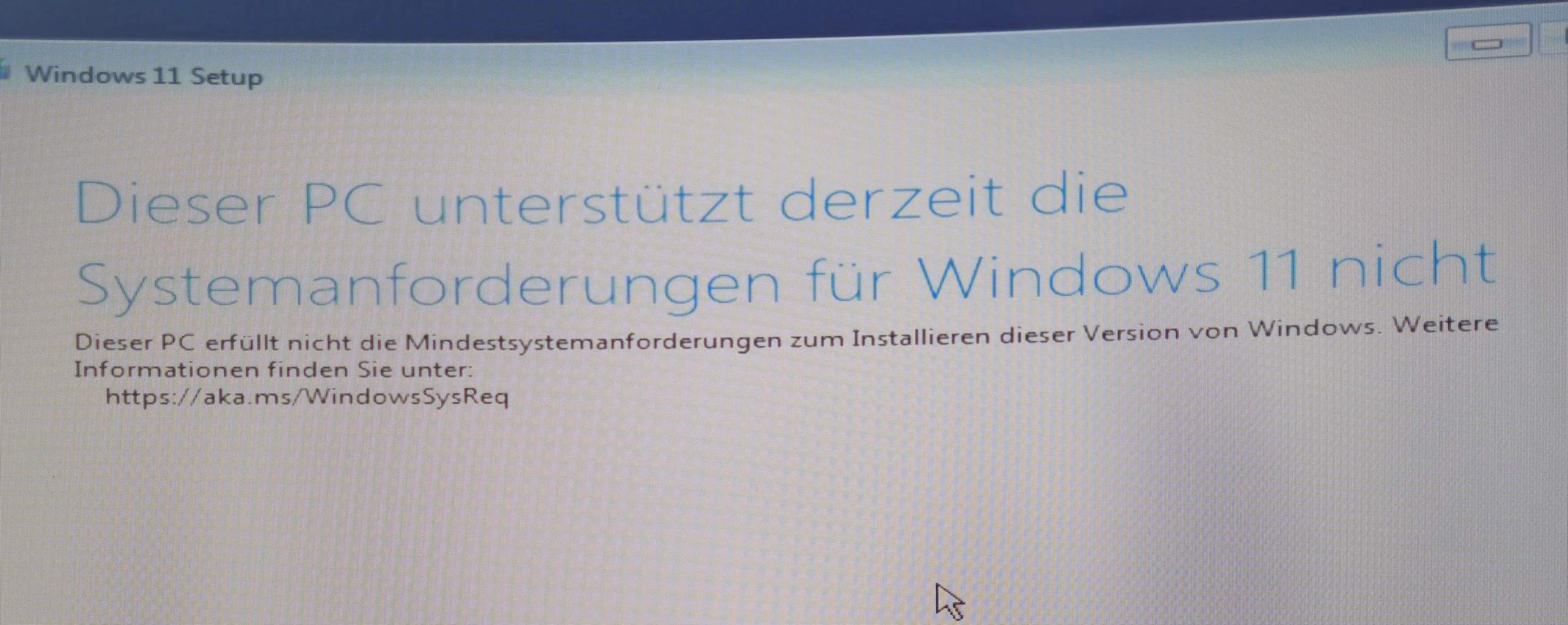 Windows 11 Pro kann nicht installiertwerden? (Microsoft, USBStick
