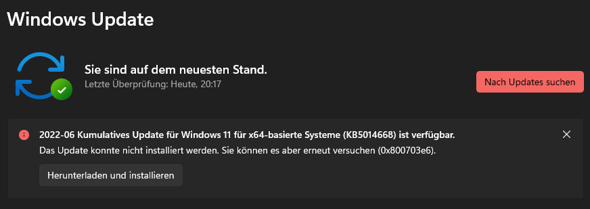 Windows 11 Update funktioniert nicht?