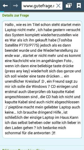 Windows startet nicht Windows startet nicht