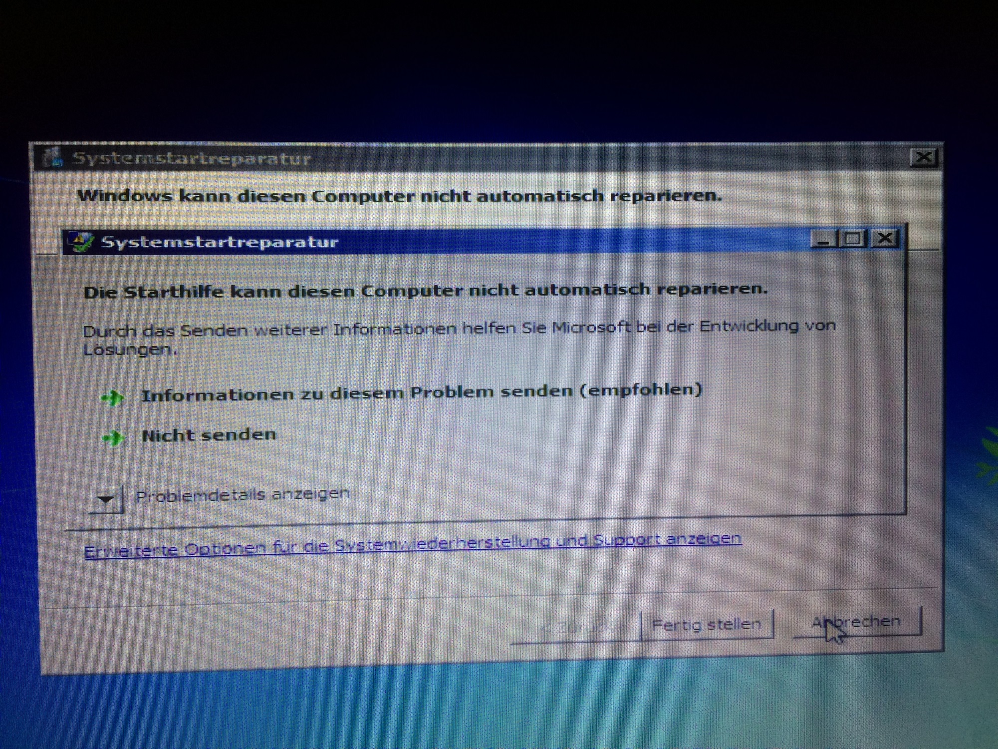 Windows 7 Problem - Sony Vaio ? Festplatte formatierung ...