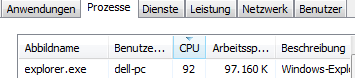Prozess schwankt zwischen 86% und 99% - (PC, Windows, Fehler)