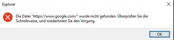 Windows File Explorer - URL lässt sich nicht öffnen? (PC, Windows 10 ...