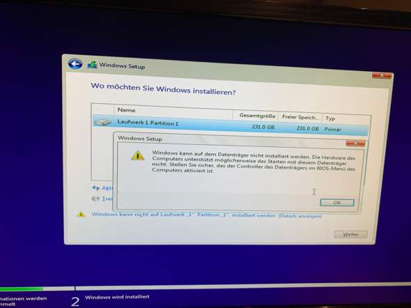 Windows Kann Nicht Auf Laufwerk Installiert Werden Windows Kann Nicht Auf Laufwerk Installiert Werden