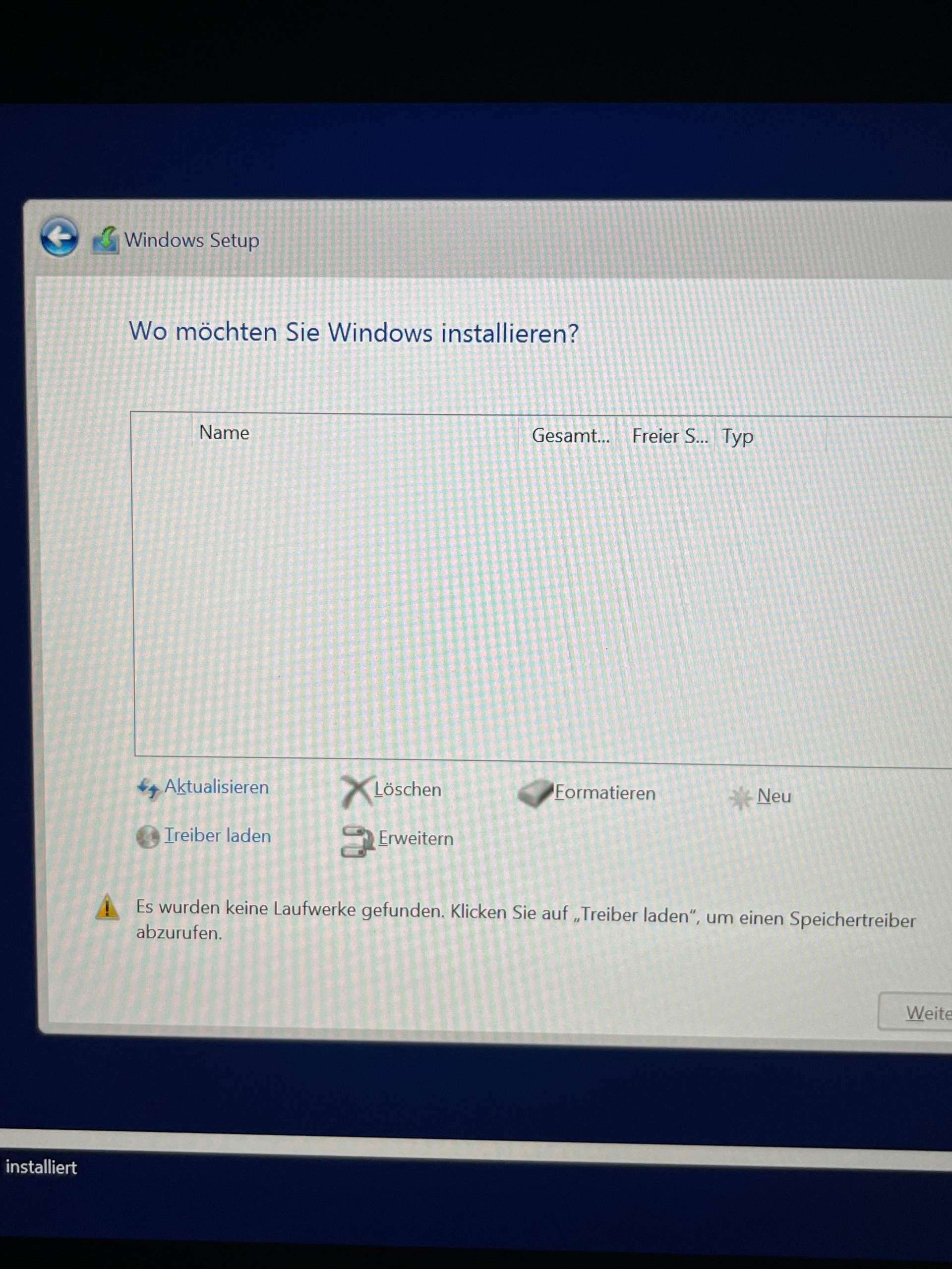 Windows 10 Installation Es Wurden Keine Gerätetreiber Gefunden