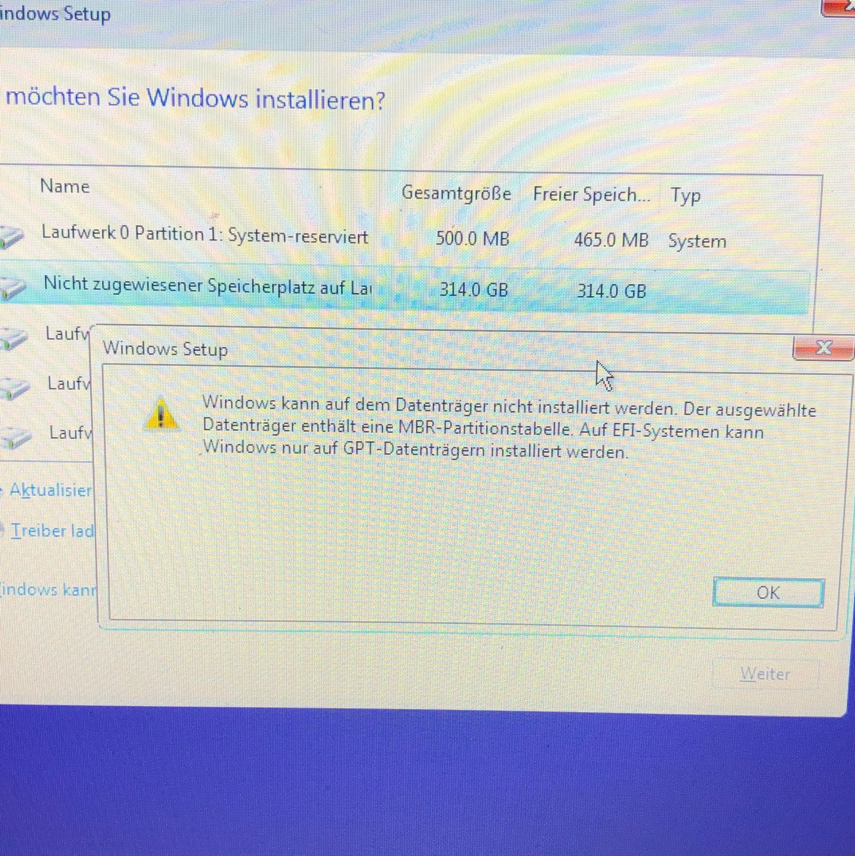 Windows Kann Auf Dem Datentrager Nicht Installiert Werden Wichtig Computer Technik Technologie