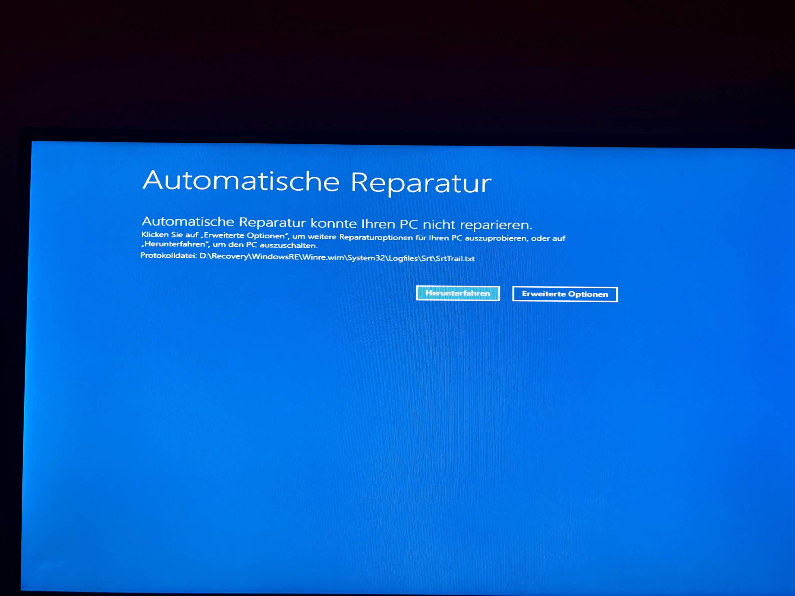 Windows lässt sich nicht reparieren und nicht zurücksetzen? (Windows 10, Bluescreen)