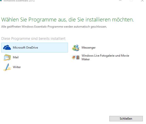 Windows Live Essentials lässt sich nicht deinstallieren, was kann ich tun? Technik
