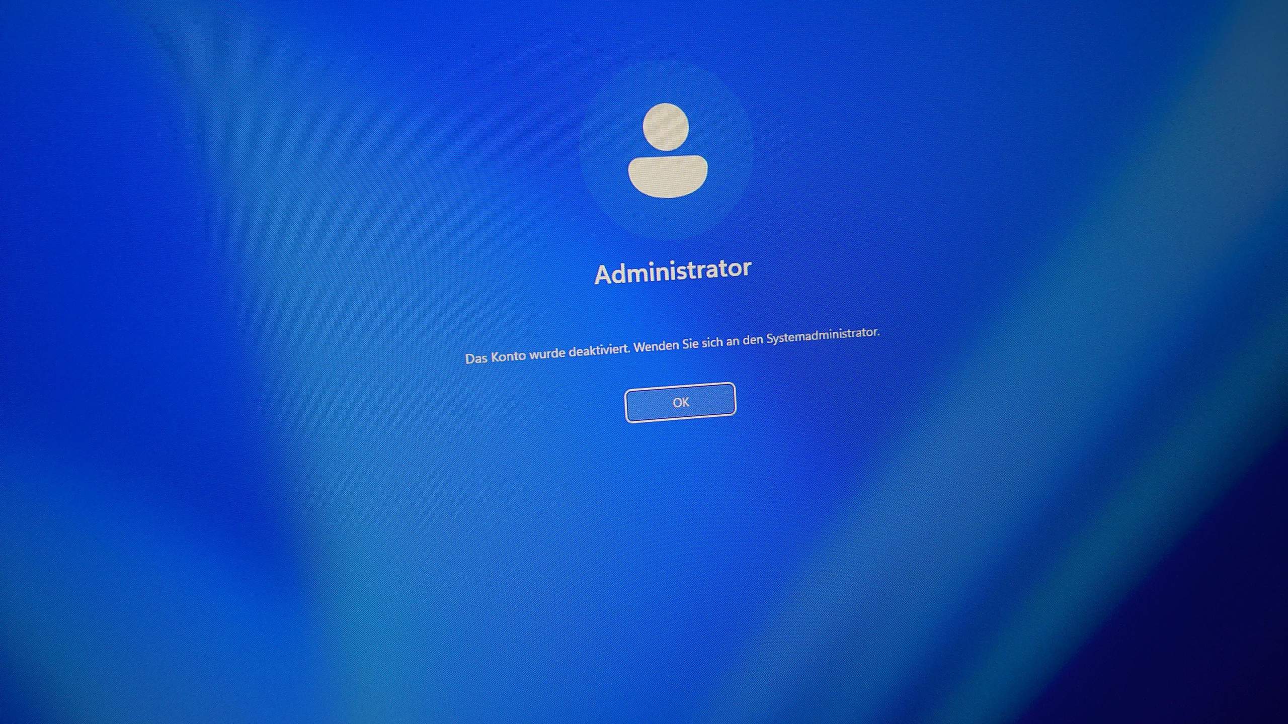 Windows Login geht nicht mehr, nach dem PC Reset, Grund?