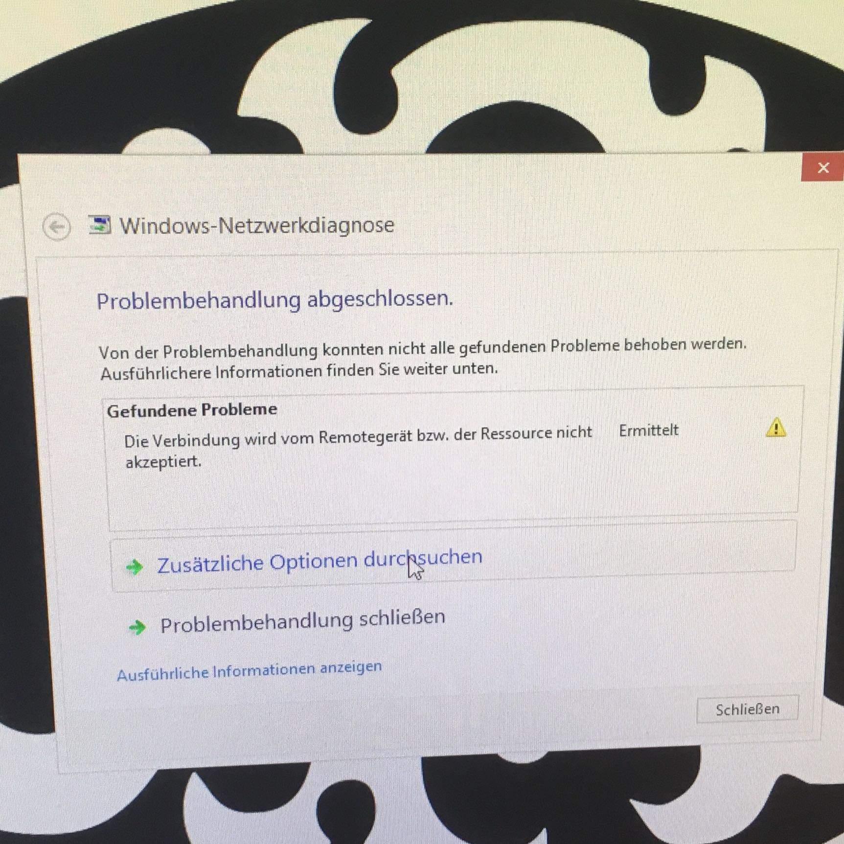 Die Verbindung Wird Vom Remotegerät Nicht Akzeptiert Windows 10