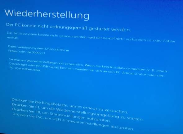  - (Windows 10, Bluescreen)