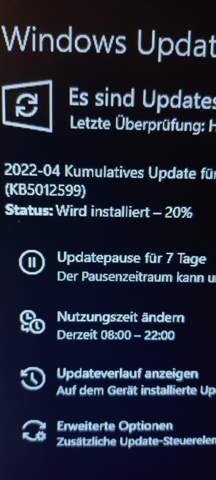 Windows Update hängt bei 20%?