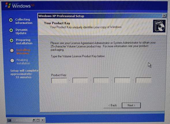 Windows XP ohne Produkt Key Instalieren?