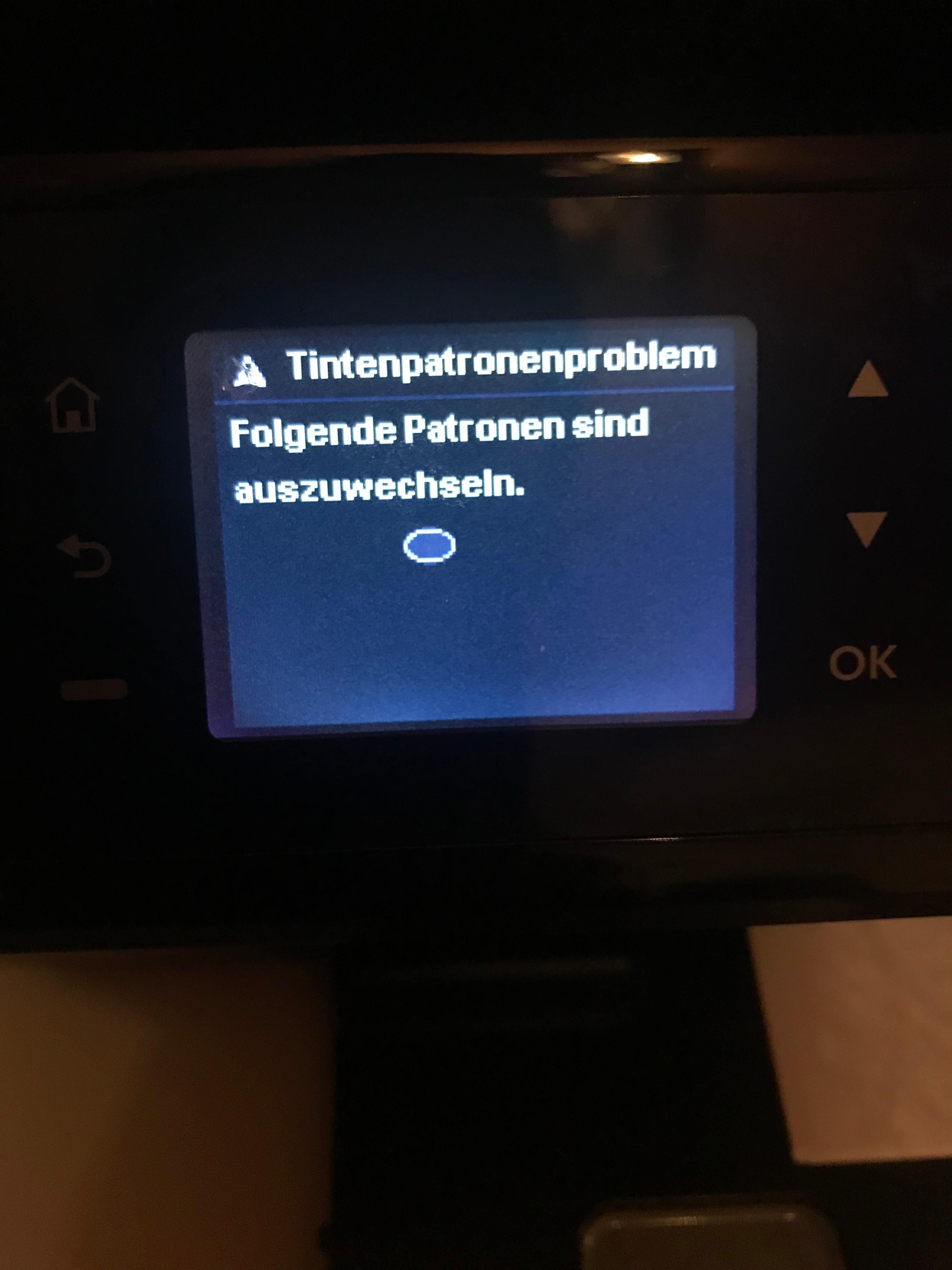 Wir Haben Die Druckerpatrone Gewechselt Und Wenn Wir Es Dann Wechseln Kommt Folgendes Woran Liegt Es Computer Technik Technologie