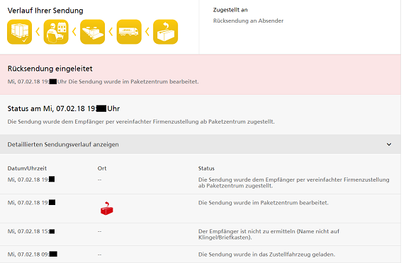 - (Sex, Post, Versand)