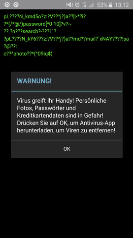 Wirklich Virus auf dem Handy? (Smartphone)