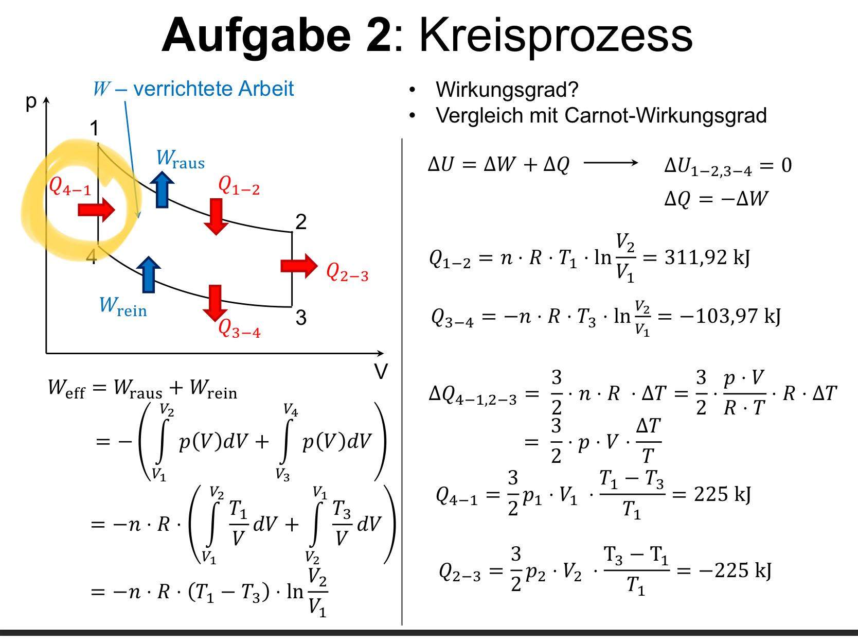Wirkungsgrad n vom Stirling Kreisprozess? (Computer, Technik, Technologie)