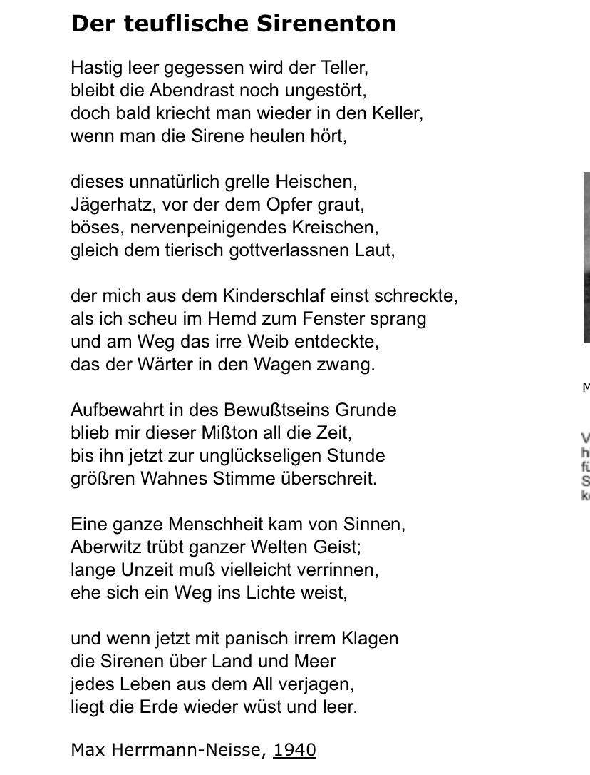 Gedicht Wisst ihr vielleicht die genaue Bedeutung von dem Gedicht „der ...