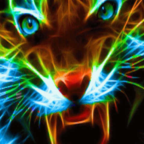 Tiger - (Kunst, malen, Wallpaper)