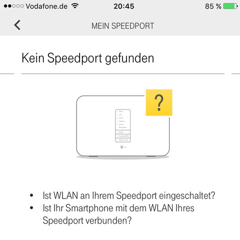 Konfigurationsmenü speedport Konfigurationsmenü speedport