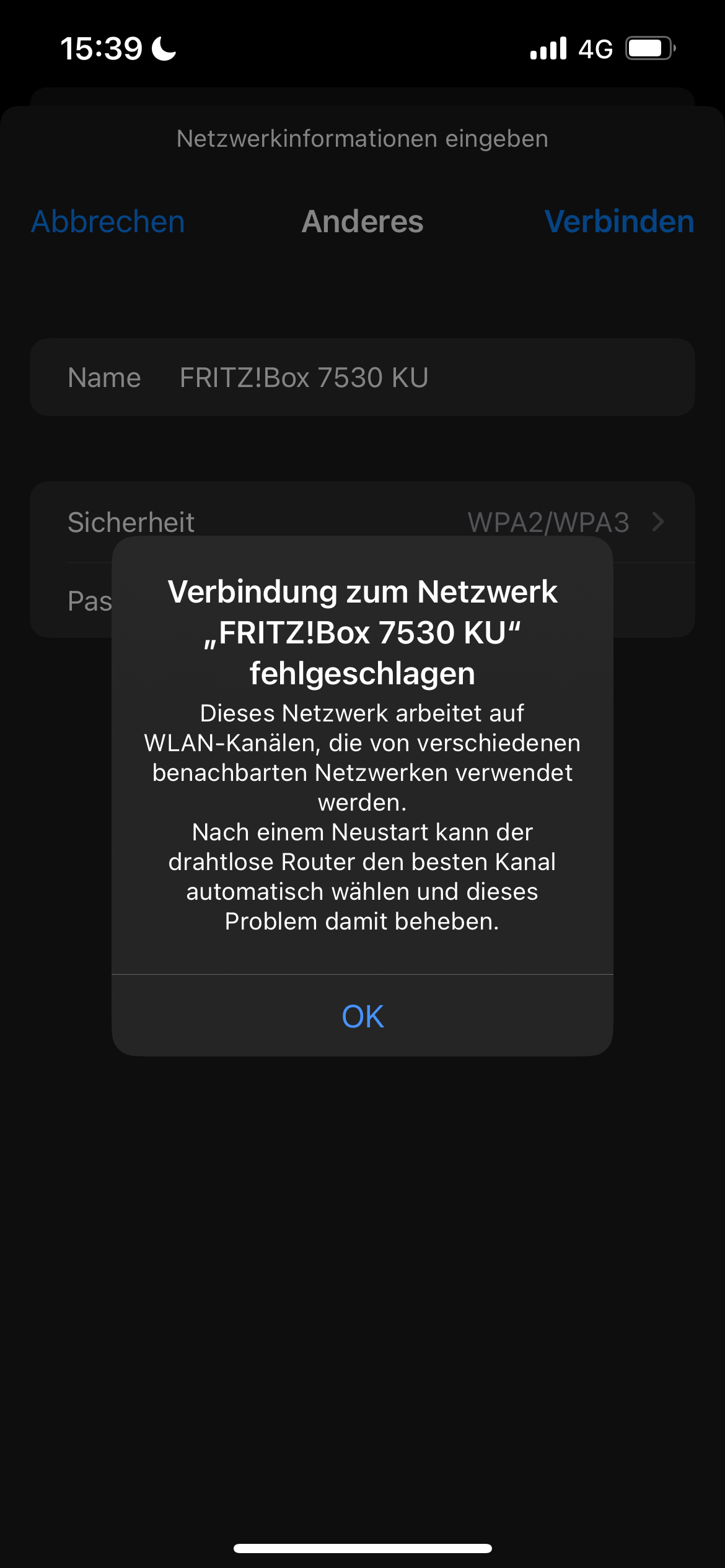 WLAN verbindet mit iPhone nicht? FRITZ!Box)