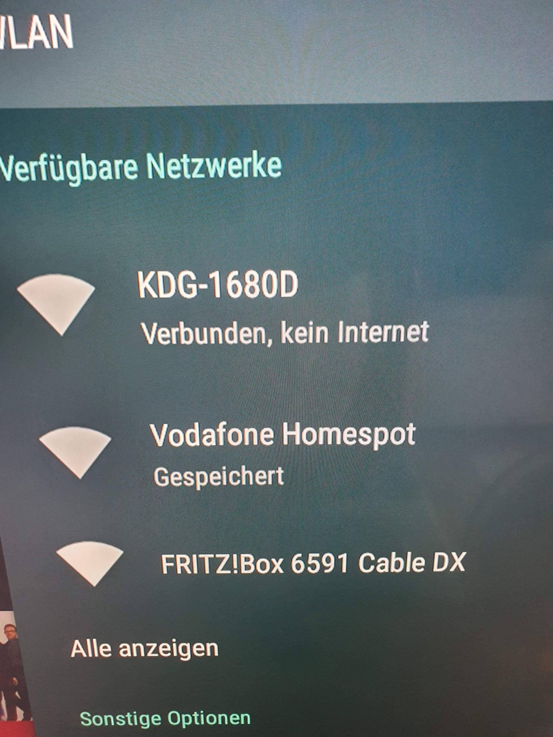 Wlan verbunden aber kein Internet Sony Tv?