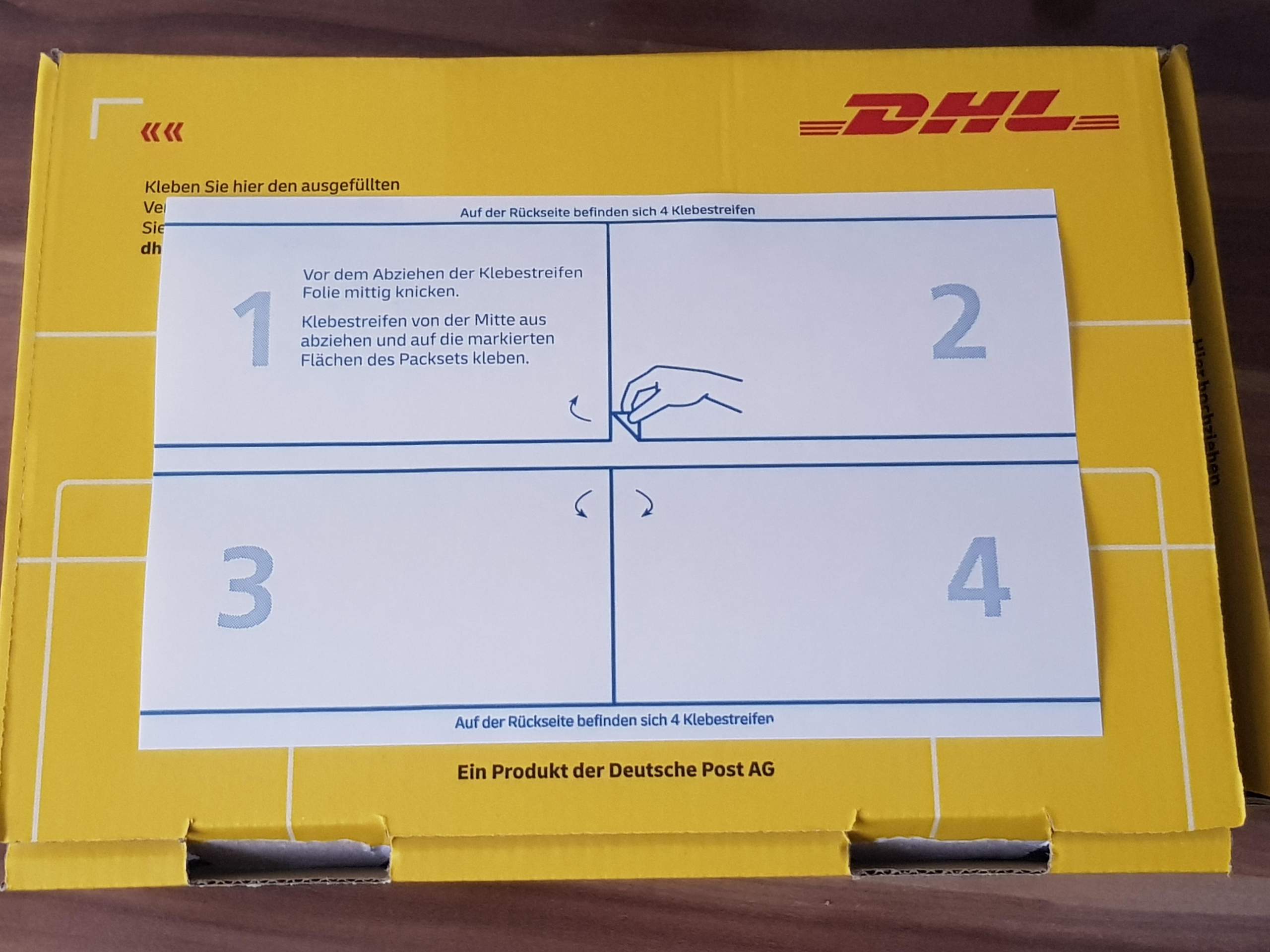 Wo auf dem Paket schreibe ich meine und die Adresse des Käufers?