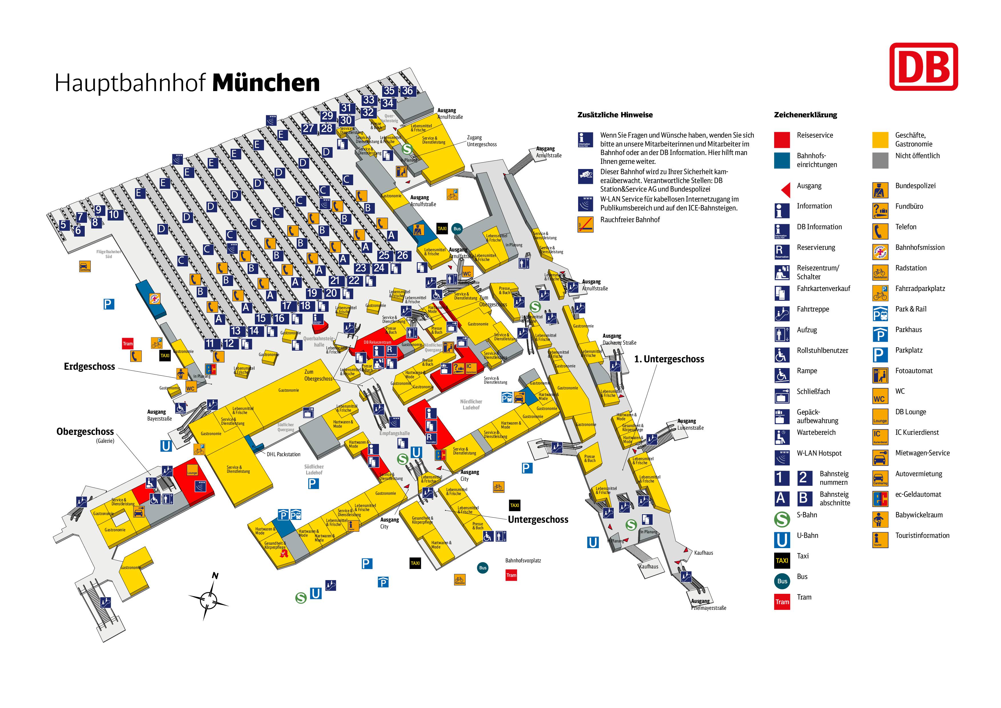 Wo befindet sich im Münchener HBF das Gleis 10 (Flügelbahnhof)? (Bahn