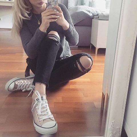 Ich hoffe man erkennts..also sie sind so metallic Rose Gold - (kaufen, Schuhe, Bestellen)