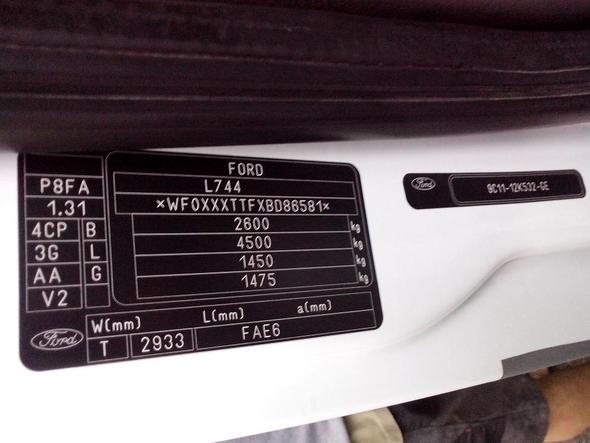 Farbcode Ford Transit