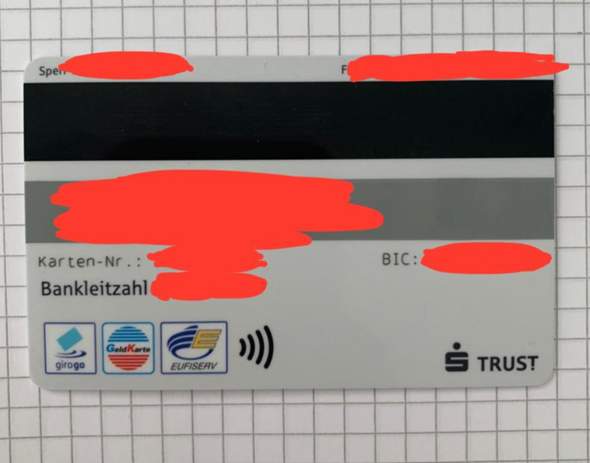 Wo finde ich Kartenprüfnummer in Sparkasse Karte? (Geld, Karten) Wo finde ich Kartenprüfnummer in Sparkasse Karte? (Geld, Karten)