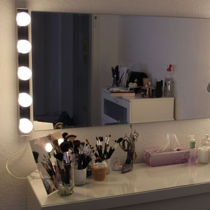 Glühbirnen leiste schminktisch