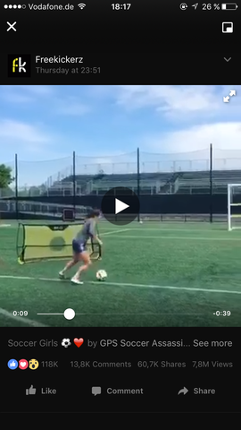 Hier ist das besagte Tor zu sehen - (Sport, Fußball, Training)