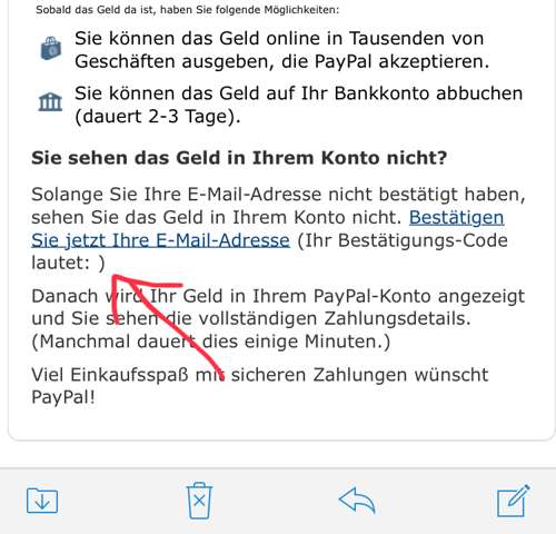 Sms nicht bestätigungscode paypal kommt PayPal bekomme