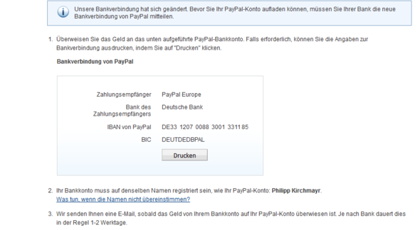 Wo Ist Der Paypal Verwendungszweck Repost Geld Bank