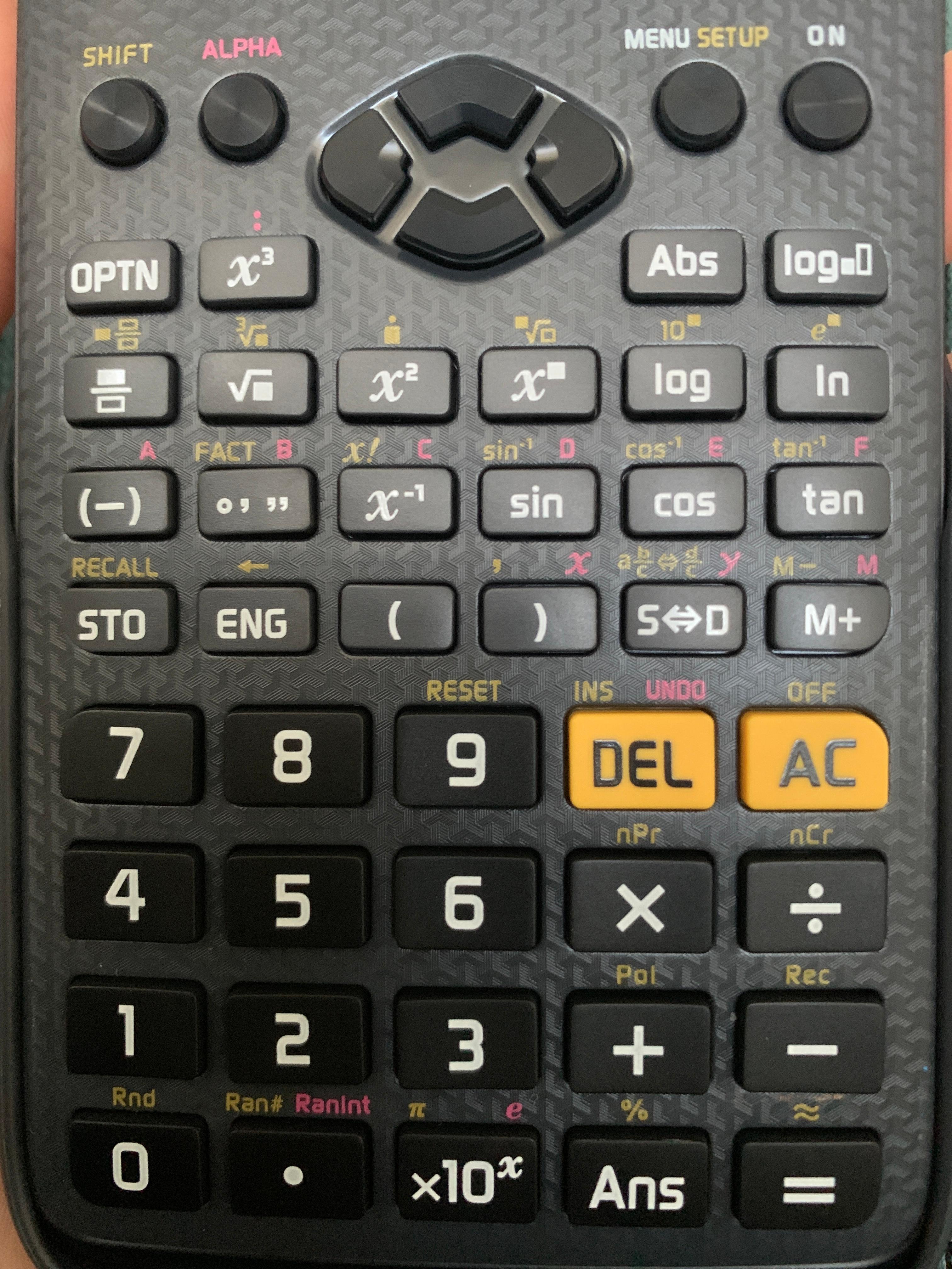 Wo ist die 2nd Taste bei dem Casio Taschenrechner fx-85GT ...