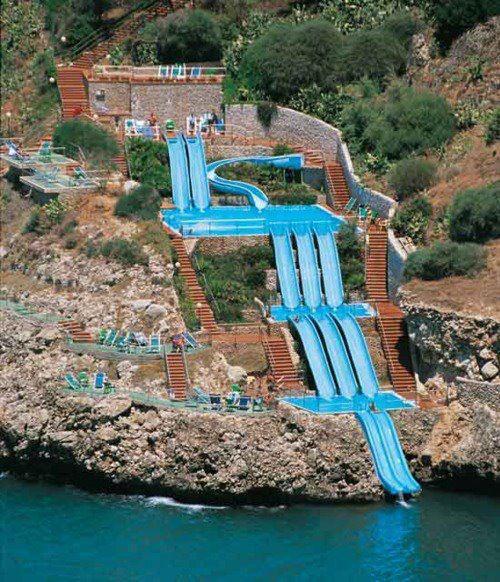 Bodyboard Doppel-Wasserrutsche Wasser Rutsche Waterslide Sommerspielzeug Sommer Garten Outdoor für Erwachsene & Kinder. Sonnewelt 550 x 145cm Slip and Slide