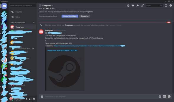 Wo ist hier der Scam? (Computer, Discord, CS:GO)