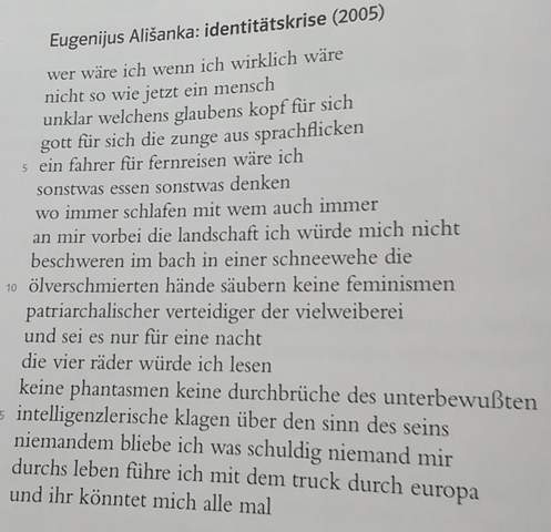 Wo Ist In Diesem Gedicht Die Identitatskrise Des Lyrischen Ichs Schule Deutsch Oberstufe