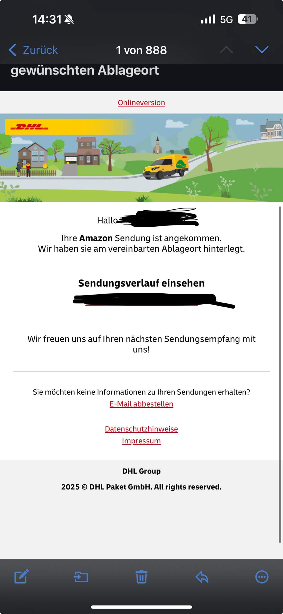 Wo ist mein Paket? (Amazon, Post, Versand)